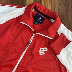 Rocawear Classic Men’s 2XL Red White Full Zip Track Jacket Y2K Hip Hop Retro